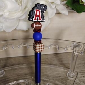 Blue and Brown Elephant-Themed Pen